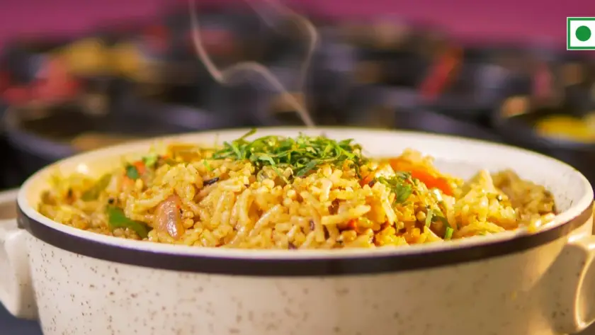 Veg pulao from the Door Ka Tandoor kitchen